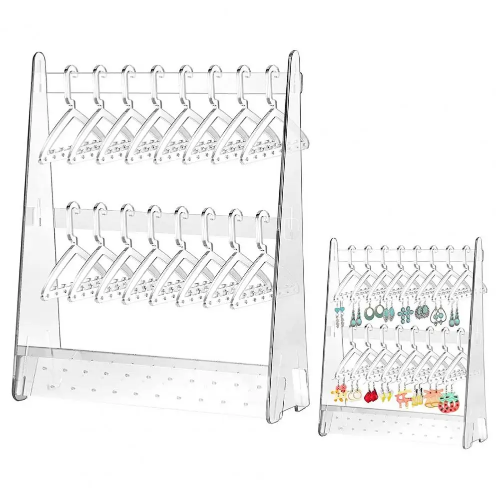 

Органайзер для сережек, стеллаж для хранения ювелирных изделий, акриловые органайзеры для ювелирных изделий, прочные держатели для сережек и ожерелий для женщин и девочек, домашнее хранение