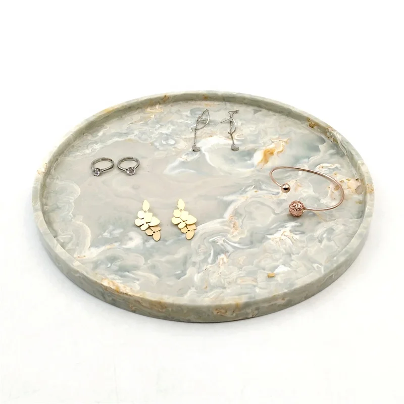 

20 шт., поднос из натурального мрамора для украшений