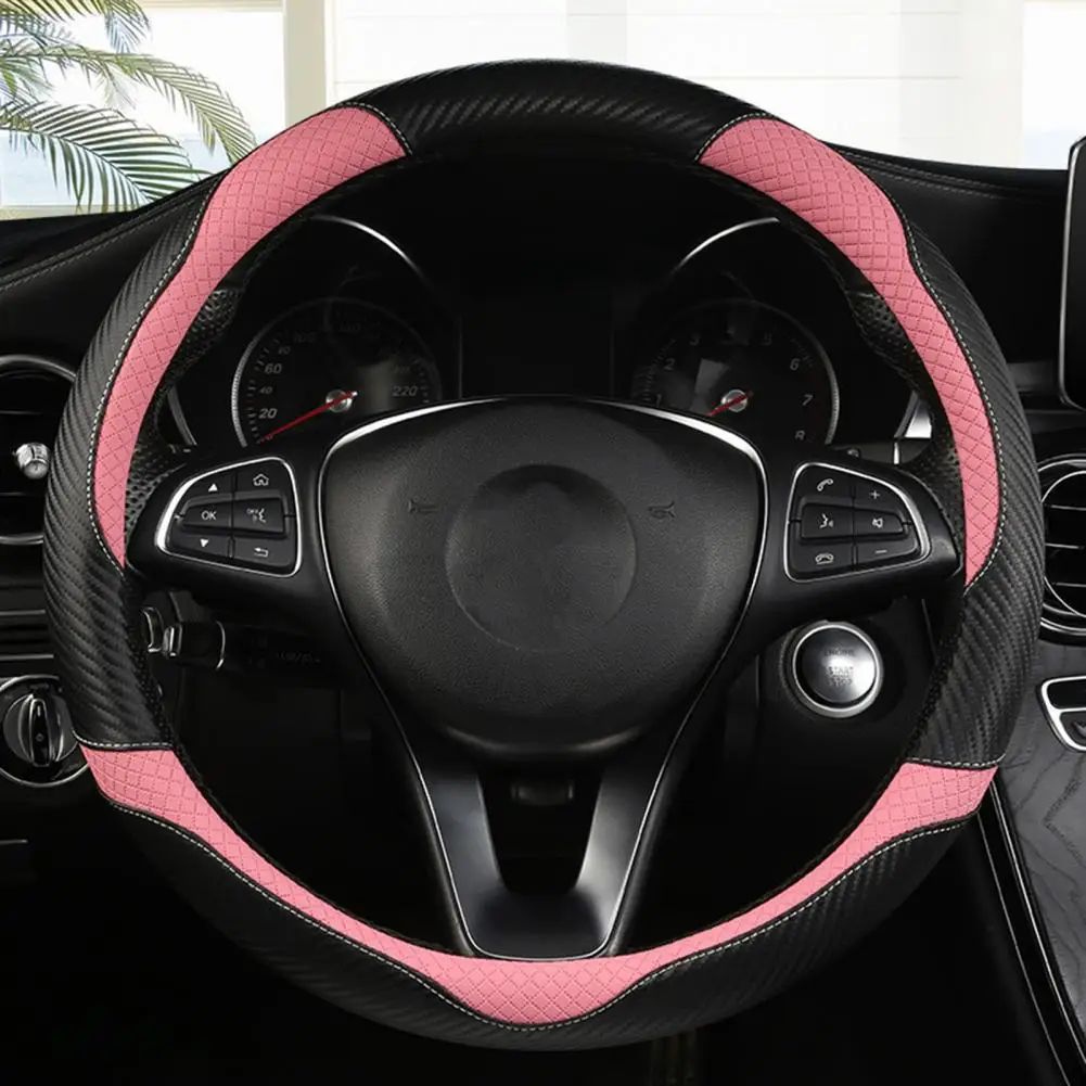 

Durable Steering Wheel Protector Cartoon Cat Pattern Comfortable Four Seasons Steering Wheel Cover Automobile Accessories