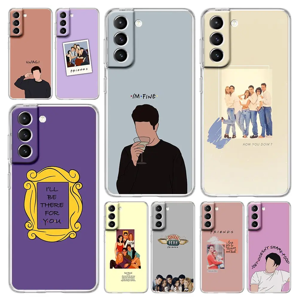 Friends TV Show Case For Samsung Galaxy S21 S22 Ultra S20 FE S10 S9 Plus S10e Note 10 Lite Transparent Silicone Phone Cover