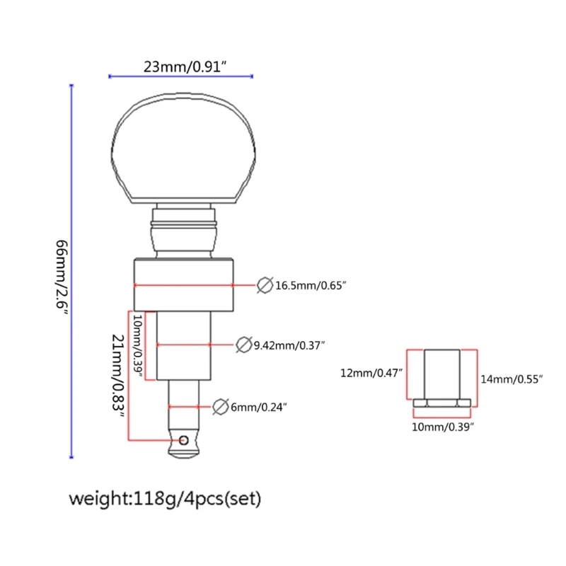 2 шт. тюнер для банджо стандартный стандартные ручки тюнера