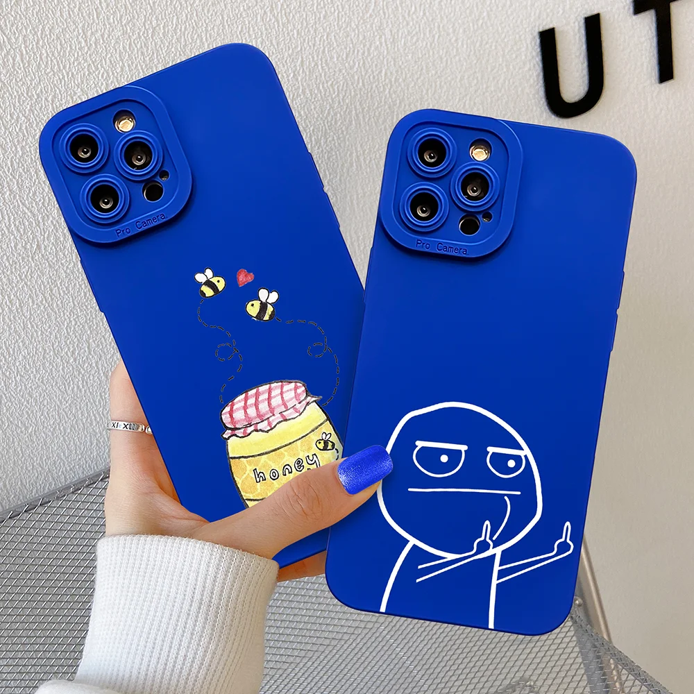 

Funny Man Middle Finger Case for IPhone 11 12 13 Pro Max Dinosaur Funda for Iphone Xs Max XR X 7 8 Plus SE Lens Protection Cover