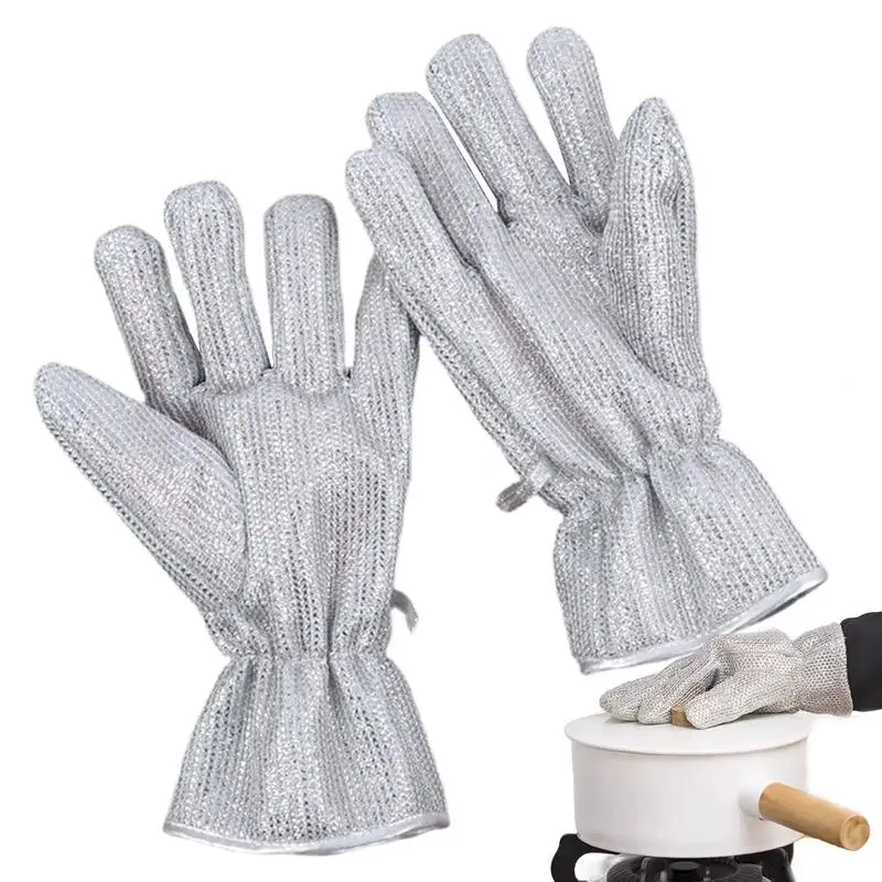 

Multifunctional Kitchen Cleaning Gloves Tackle Tough Cleaning Tasks with Ease Dishwashing Cleaning Gloves Scrubber Dish Washing