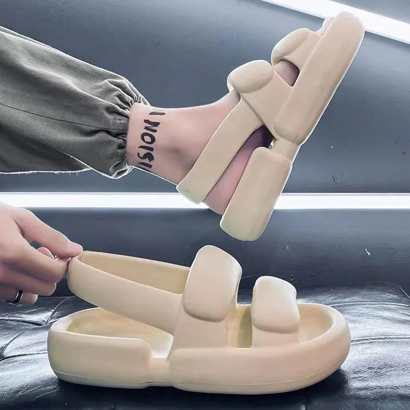 Women's Sandals Summer 2023 EVA Solid Fashion Y2k Cloud Sports Sneakers Couple Garden Shoes Outdoor Non-slip Casual Beach Shoe