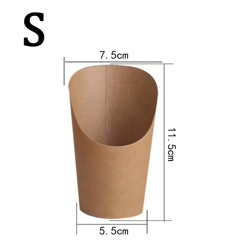 

Одноразовые стаканчики для картошки фри CHANSUNRUN, 100 шт.