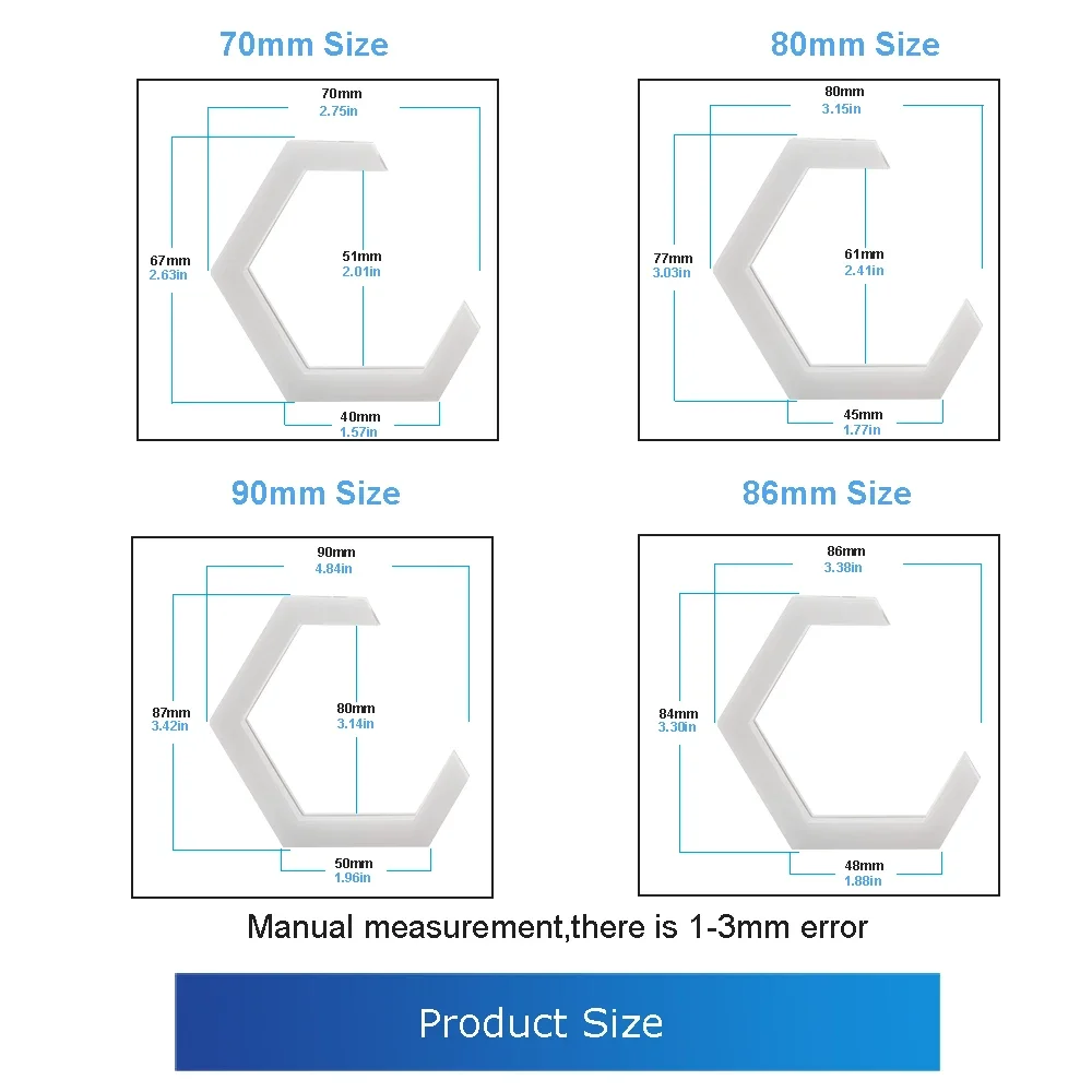 1 комплект светодиодных шестигранных кольев Halo Angel Eyes для мотоциклов