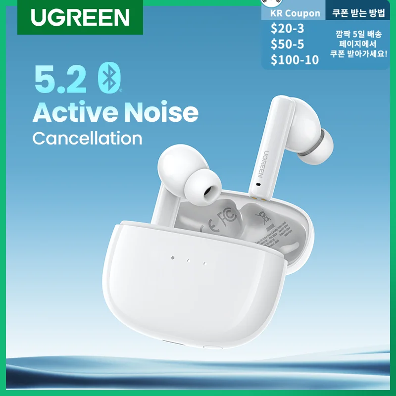 Беспроводные TWS наушники Ugreen HiTune T3 ANC Bluetooth 5 2 активное шумоподавление