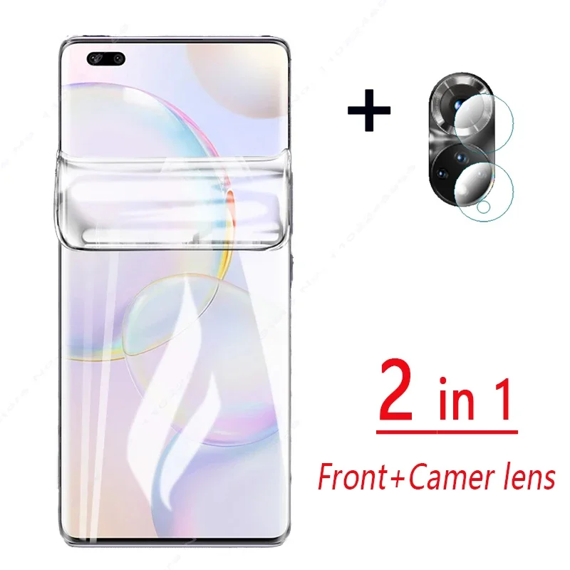 Гидрогелевая пленка 2 в 1 для Honor Magic 5 Lite 4 Pro 80 70 60 50 SE защита экрана камеры X8 X9 X7 X8A X7A