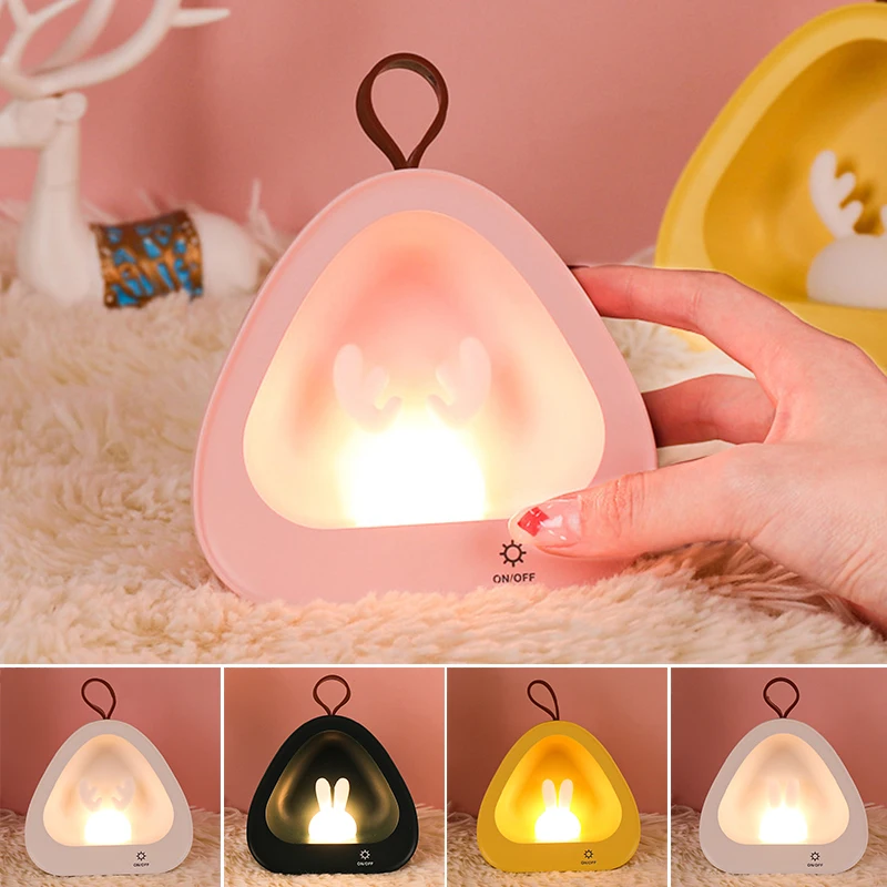 

Night Lights Cute Cartoon Portable Rechargeable LED Bedside Lamp Cute Portable Rechargeable for Breastfeeding Bedrroom gass