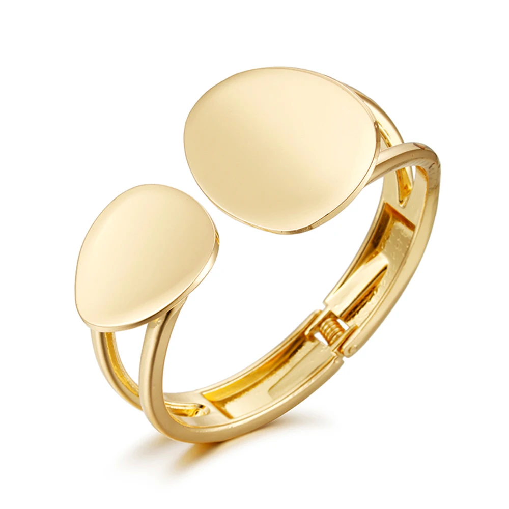 Модный Асимметричный Открытый браслет в форме капли массивный Браслет-манжета