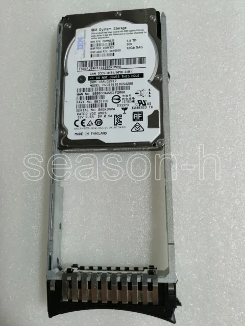 

IBM 1.8T 10K 2.5' SAS 12Gb 00RX927 00RY148 00Y5909 V3700 hard driver HDD