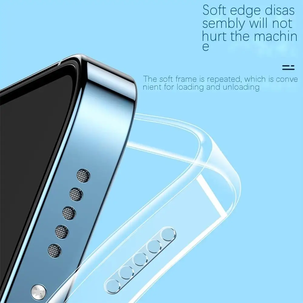 Силиконовый прозрачный мягкий чехол для iPhone 13 Pro Mini Max мужской и женский