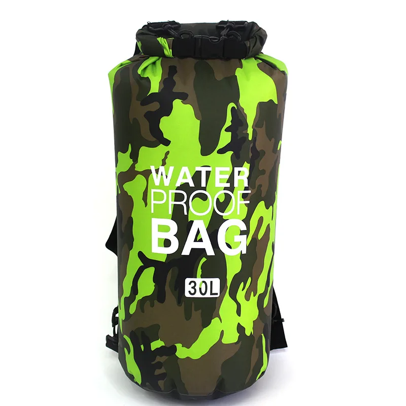 

2L-30L Waterproof Dry Bag Camouflage Pond Backpack Dry Sack PVC Beach Swimming Bag for Rafting Trekking Bolsa Impermeable