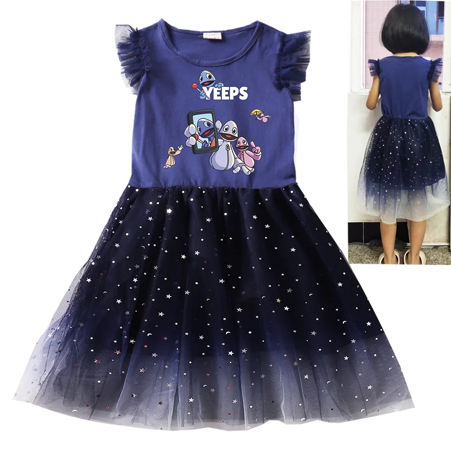 Фото Платье Yeeps: Hide and Seek, детская одежда с героями мультфильмов, костюм на Хэллоуин для маленьких девочек, платья, детские платья принцессы и сумка №5