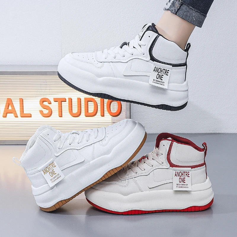 Women's Platform Skateboarding Shoes High-Top Fashion Sneakers Autumn Sports Shoes Casual Outdoor Walking Shoes