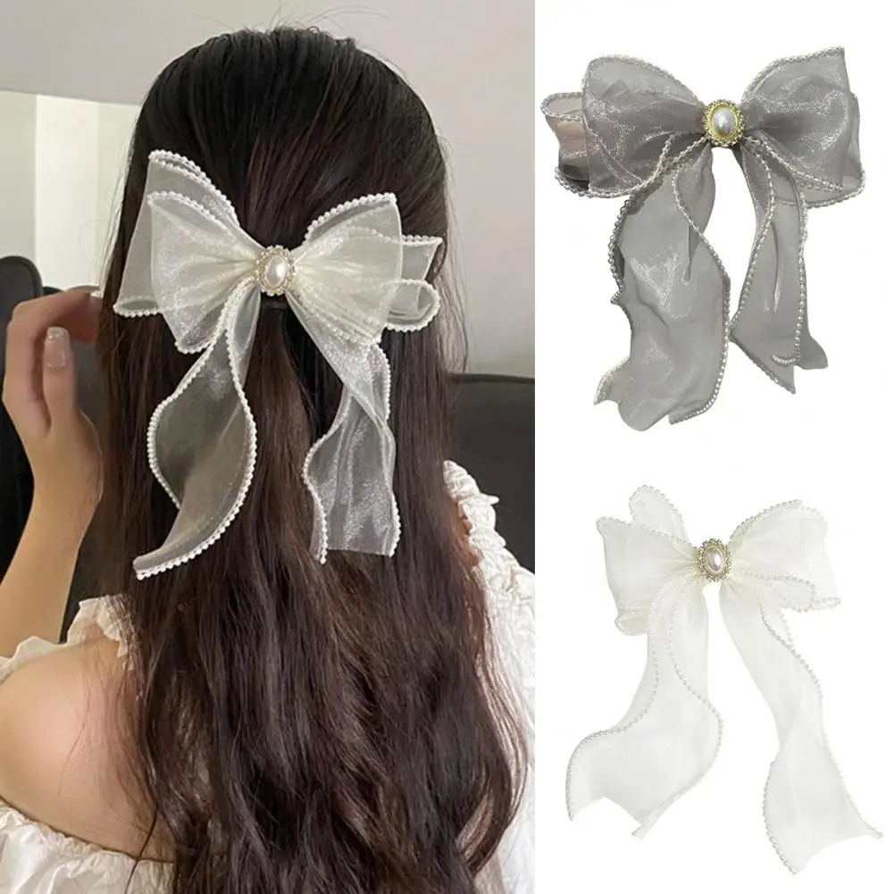 

Soft Fabric Beautiful Anti-slip Ponytail Hair Clip Long-lasting Head Scarf Wide Use Gift