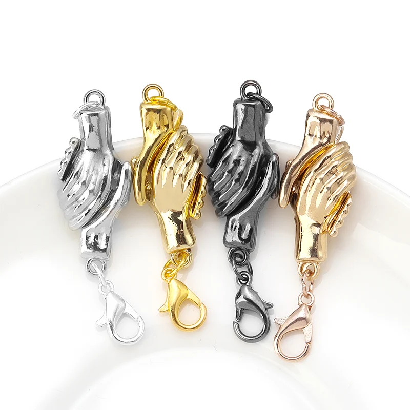 

Fashion Clasps Palm Magnetic Buckle DIY Bracelet Necklace Connector Jewelry Hook Mix Color Lobster Clasp Accessories