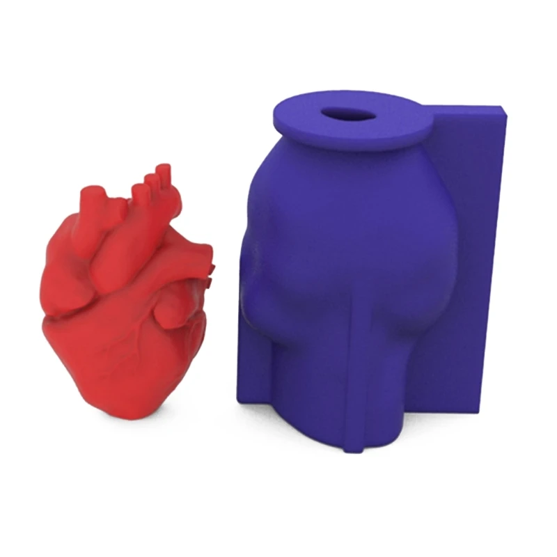 

3D Heart Silicone Mold Candle Soap Mold Handmade Resin Clay Plaster Epoxy Mould