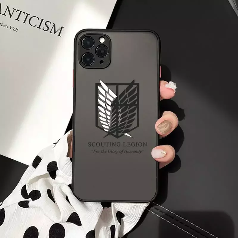 

2022 Trend On Titan Japanese Anime Phone Cases matte transparent For iphone 7 8 11 12 13 plus mini x xs xr pro max cover