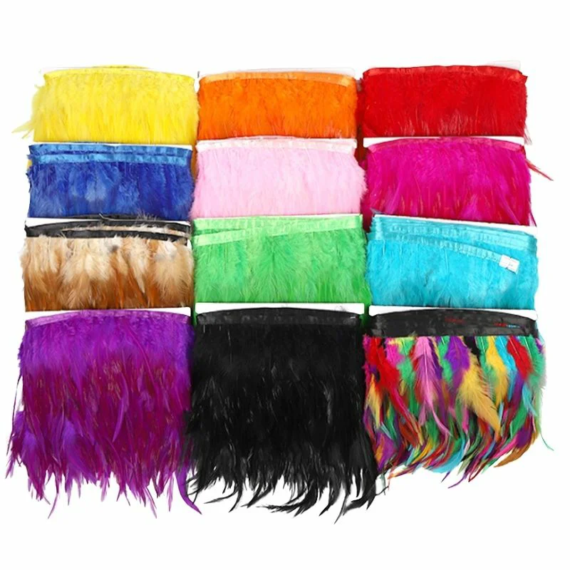 

2 метра седло перья фазана отделка бахрома бордовый петух шлейф для декора Сделай Сам платье с украшением экзотические аксессуары рукодели...