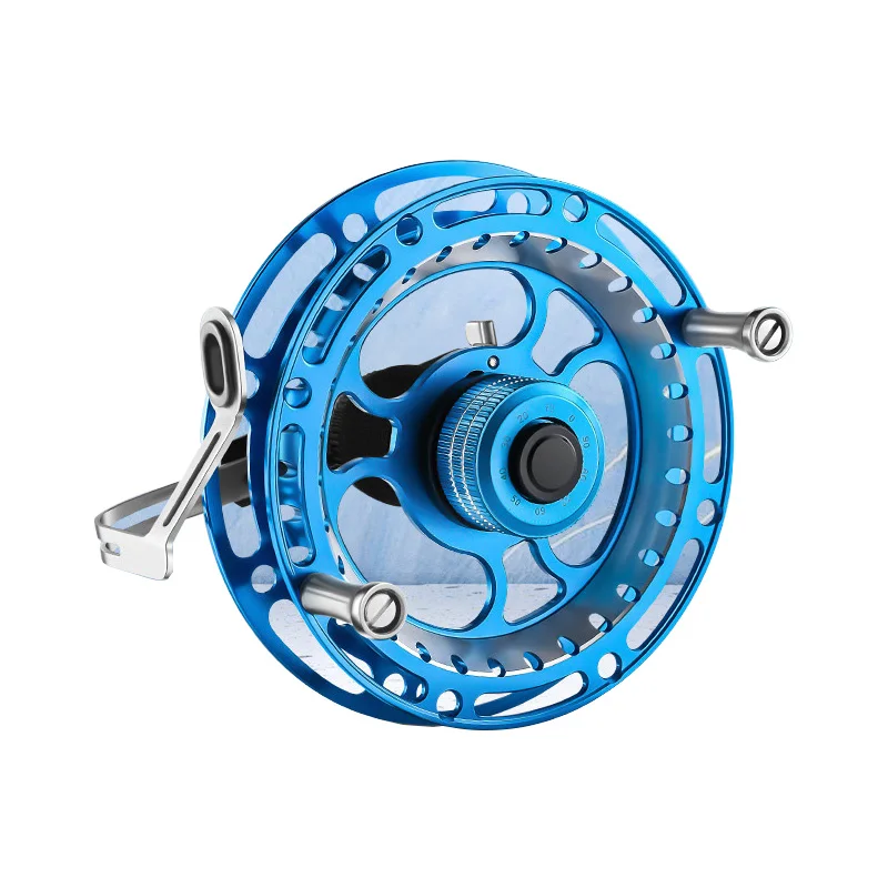 

Full Metal Fly Fishing Reel Winter Fishing reel Fish line wheel 2+1 Bearings Left Right Hand Raft Ice Reel Brake 8kg YUYU