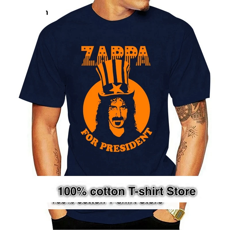 

T Shirt Funny Cool Fashion Printed Men'S T Shirt Short Sleeve Men'S Frank Zappa For President Retro T Shirts 012084