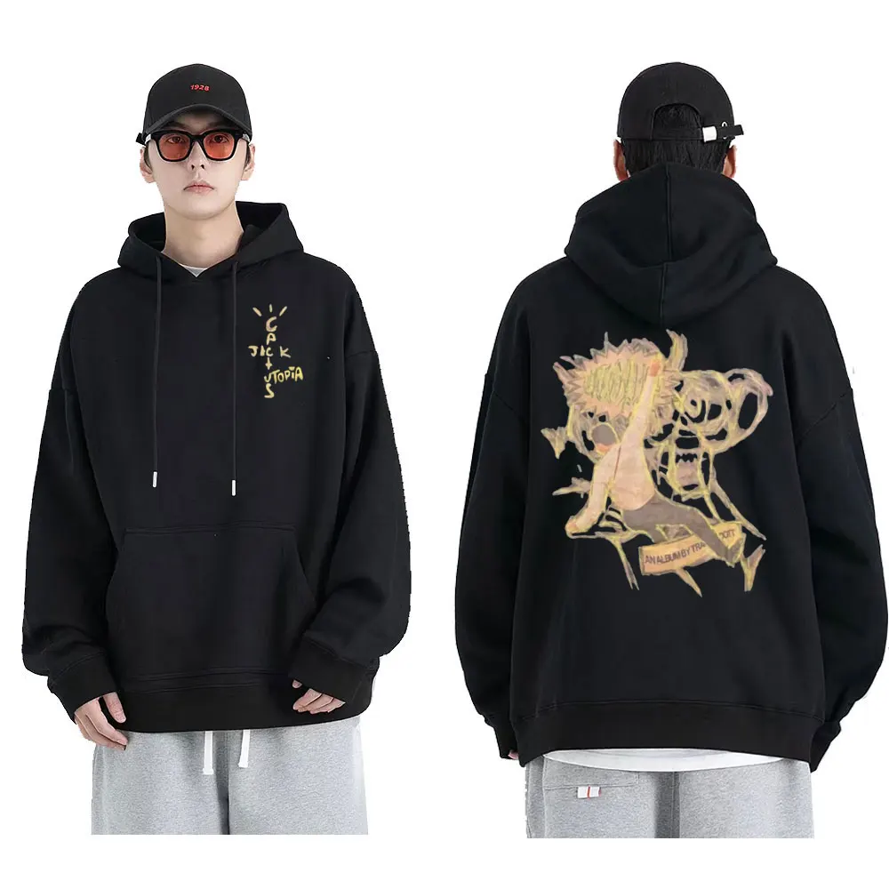 

New Cactus Jack Boys Hip-Hop Oversized Sweatshirt Hip Hop Trend Style Hoodie Men Women Harajuku Hoodies Travis Scott Sweatshirts