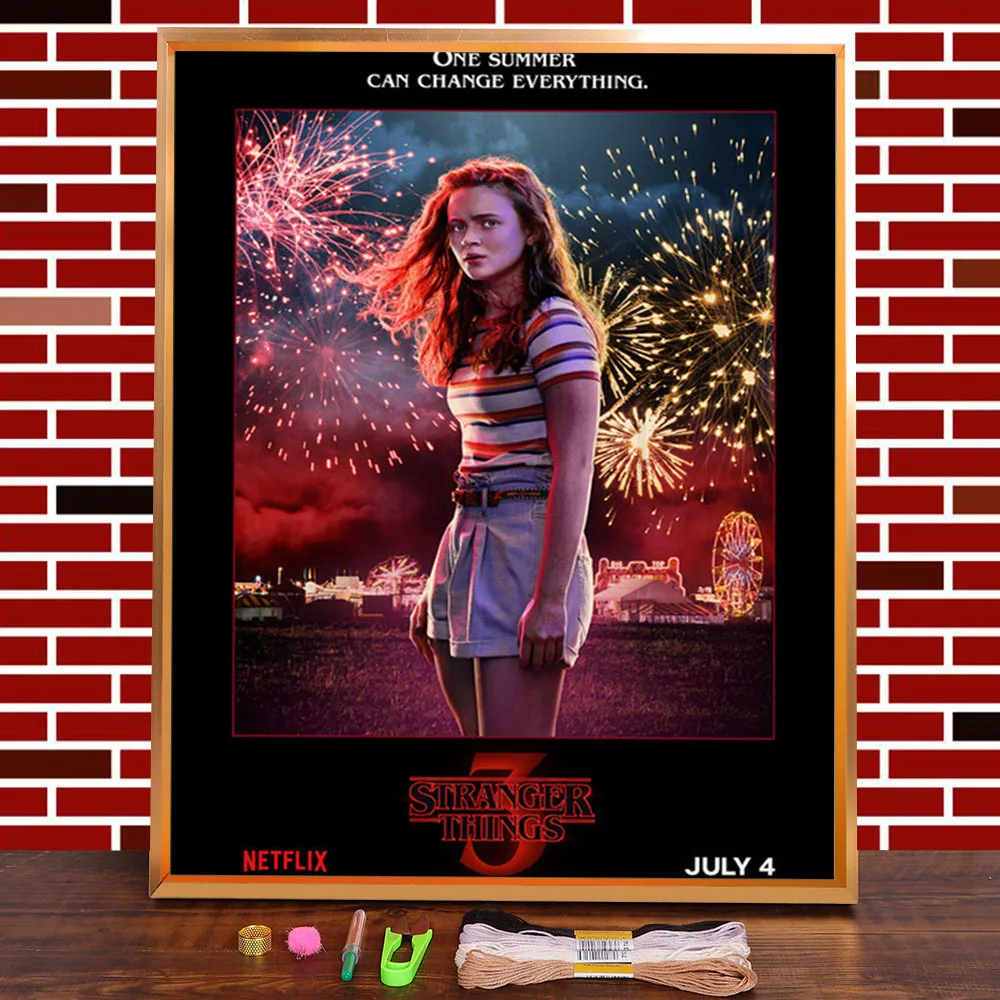 

Набор для вышивки крестиком 11CT «очень странные дела»