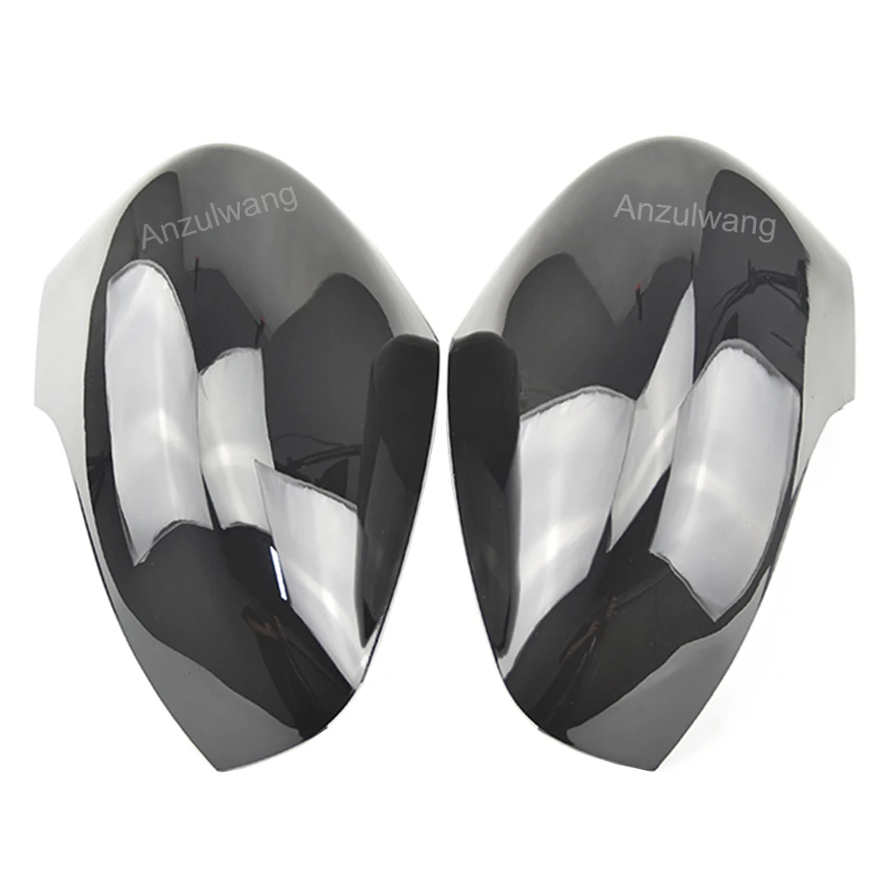 Глянцевая черная крышка зеркала заднего вида на боковую дверь автомобиля для