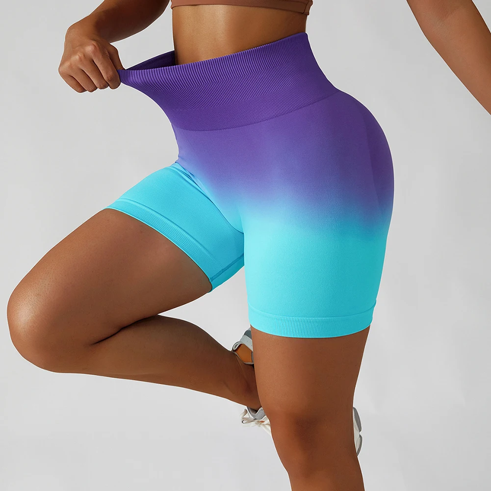 Nylon Yoga-Sport Pants Butt Lift Slim-Fit Shorts For Running