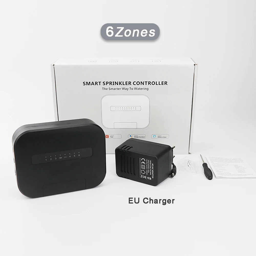 

Tuya Smart Home 6-зонный Wi-Fi контроллер полива