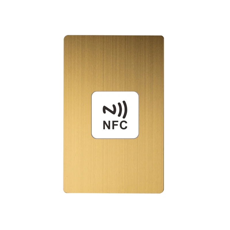 High Quality Custom Metal Gold Business nfc chip Cards With Own Design