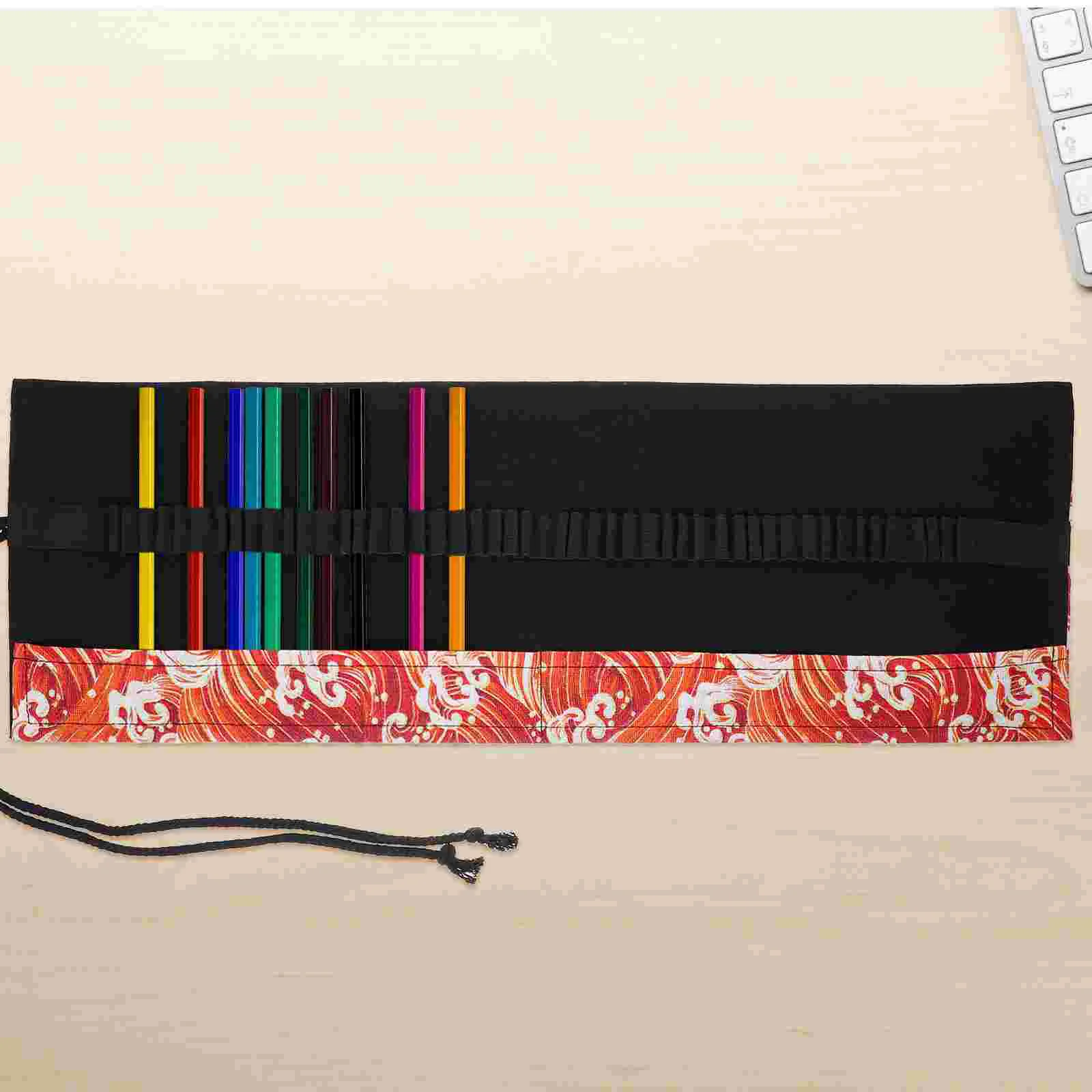 

Holder Portable Pouch Roll Wrap Rolling Pattern Penstorage Organizer Knitting