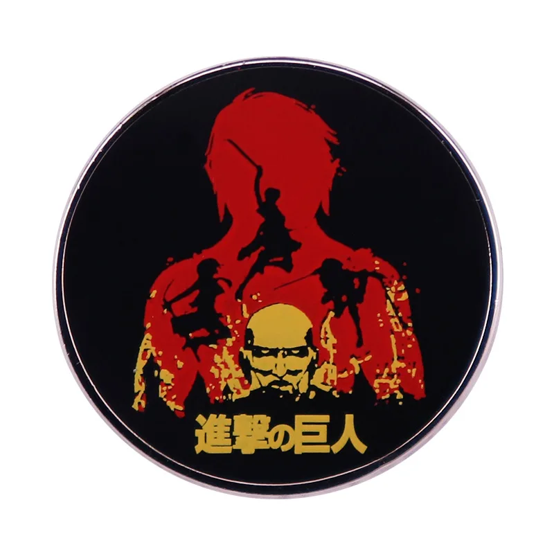 

The Giant Cartoon Enamel Pin Wrap Clothes Lapel Brooch Fine Badge Fashion Jewelry Friend Gift