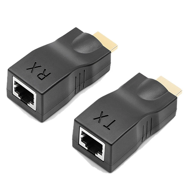 RJ45 4K HDMI-совместимый удлинитель до 30 м по категории 5e Cat6 сетевой Ethernet LAN для HDTV HDPC DVD