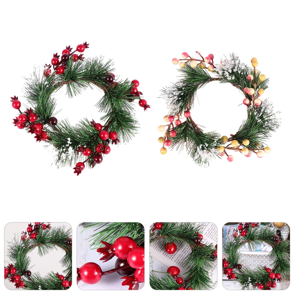 

Christmas Wreath Rings Wreaths Ring Miniholder Holiday Garland Door Advent Small Pine Calendar Tiny Berrt Winter Front Flower