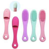 5pcs beauty skin care wash face silicone brush exfoliating nose clean blackhead removal brush tool blemish face scrub massager