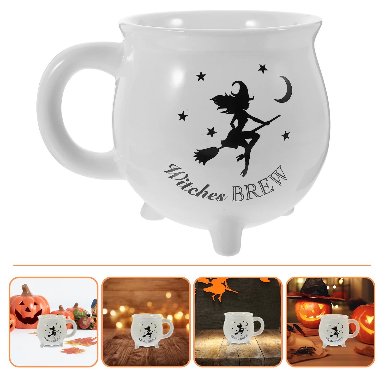 

Witch Cup Ceramic Drinking Coffee Mug Drinks Serving Cauldron Water Home Decoration Witch's