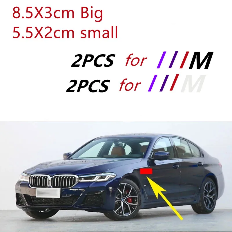 2 шт./набор наклейки-эмблемы для BMW M3 M5 320 325 E36 E46 E90 E92 F10 F30 |