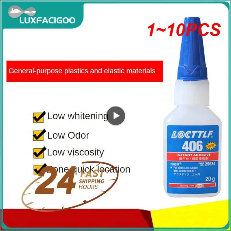 

1~10PCS 20g Loctite 401 403 414 415 415 406 502 Instant Adhesive Bottle Stronger Super Glue Multi-Purpose