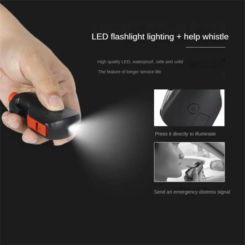 

Multifunction Car Window Breaker Car Safety Hammer Protable Emergency LED Flashlight Escape Tool Rescue Automobile Parts