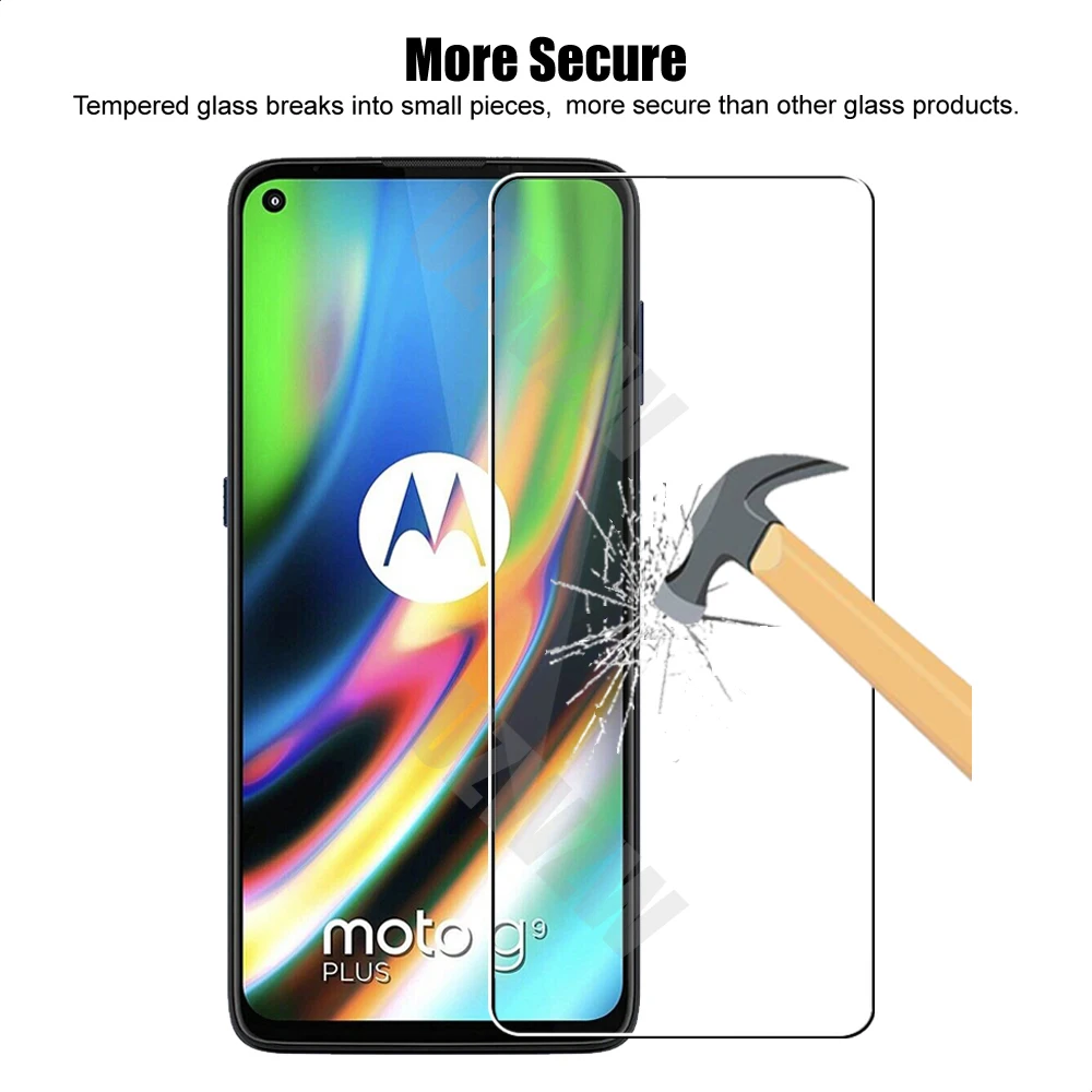 22 for motorola moto g9 plus 2pcs camera lens film 2pcs protective phone screen protector tempered glass guard free global shipping