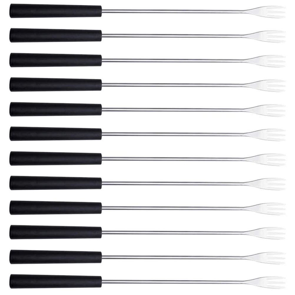 

12Pcs Household Exquisite Fruit Forks Chocolate Dipping Forks Fondue Forks for Cheese Fruit Kitchen Grill