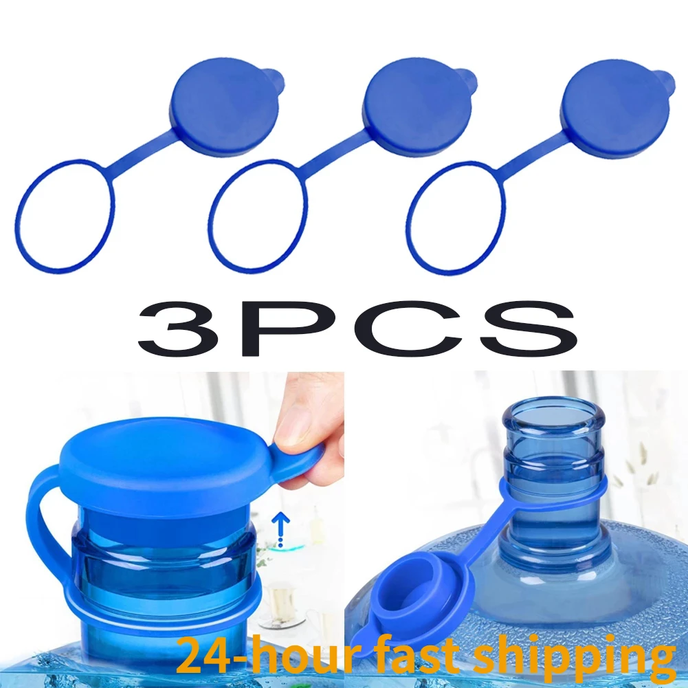 

Water Bottle Replacement Lid 3/5 Gallon Water Jugs Lid Stopper Silicone Top Cover for Drinking Bucket Anti Splash Accessories