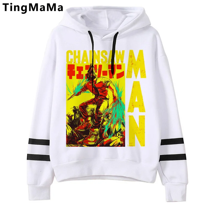 

Chainsaw Man Makima Power Pochita hoodies men gothic 90s pulls Pullover man harajuku Hood