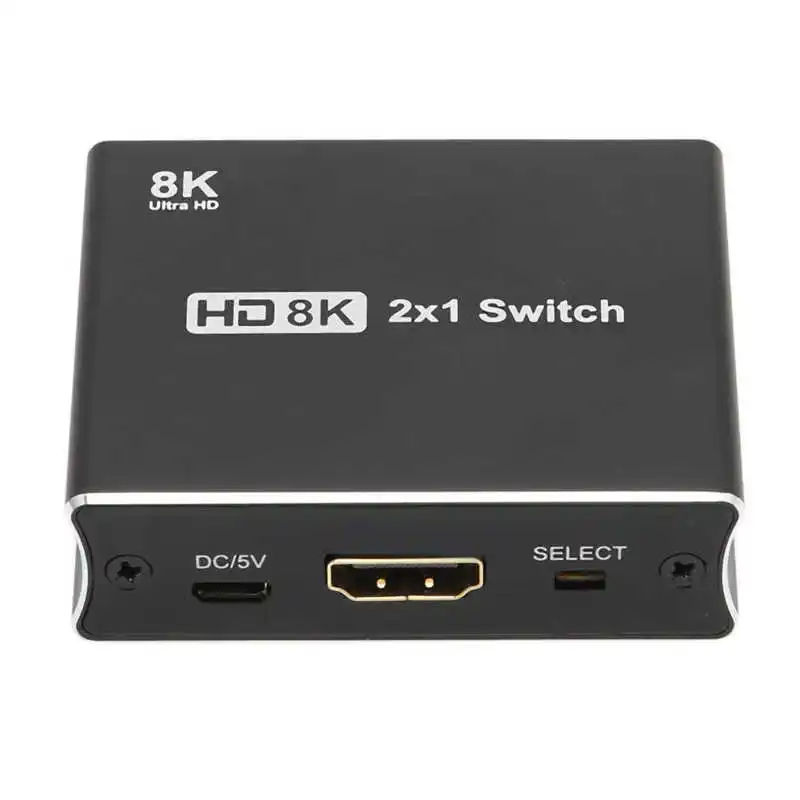 

Высокоскоростной Переключатель мультимедийного интерфейса HD, 48 Гбит/с, 8K, 60 Гц, выключатель 2-в-1 для проектора HDTV, популярный компьютер