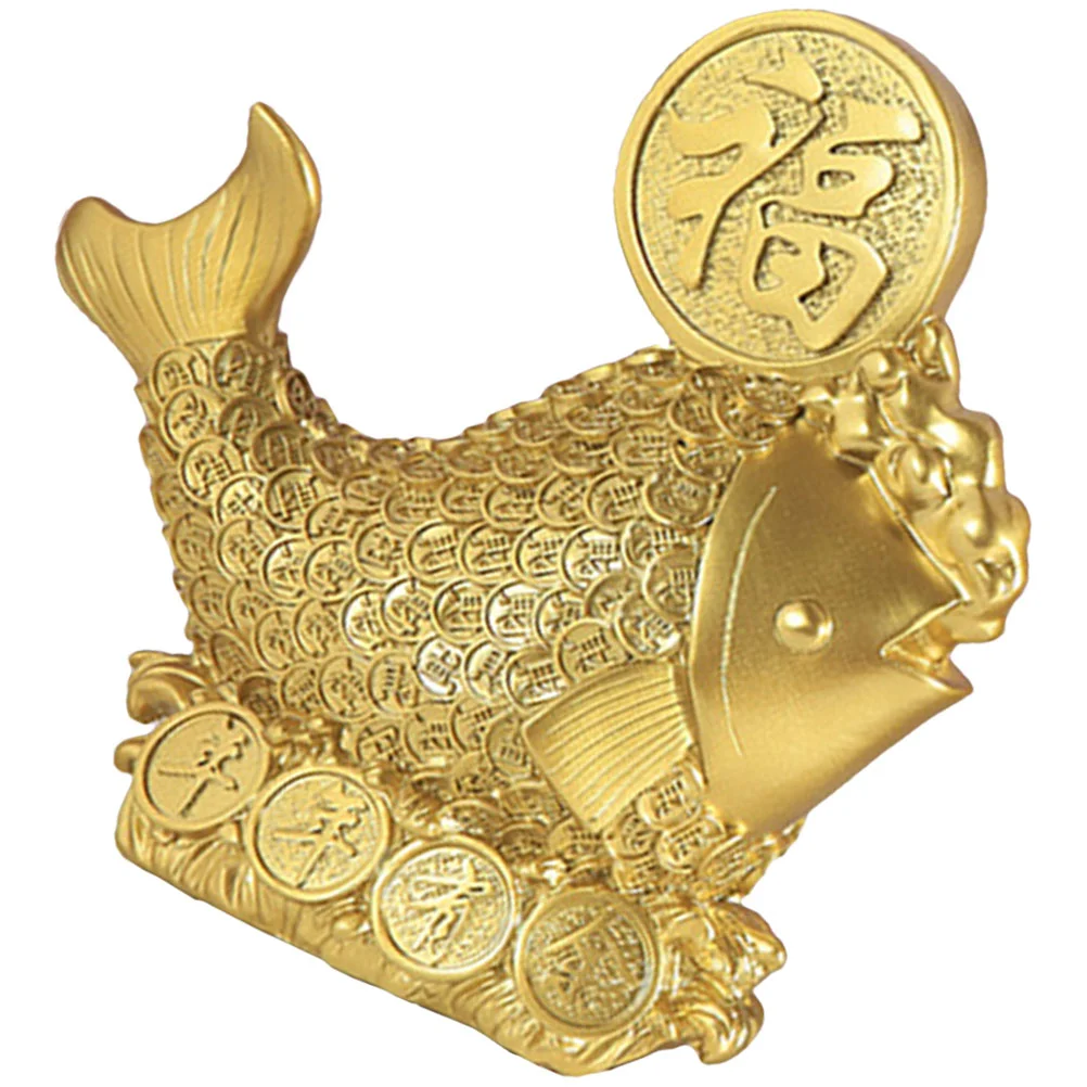 

Auspicious Design with Artware Golden Ornament Home Desktop Decor
