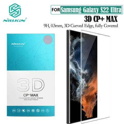 Nillkin для Samsung Galaxy S22 /S22 Ultra ультра закаленное стекло полное покрытие защита экрана 3D CP + Max стеклянная пленка для Samsung S22 + Plus