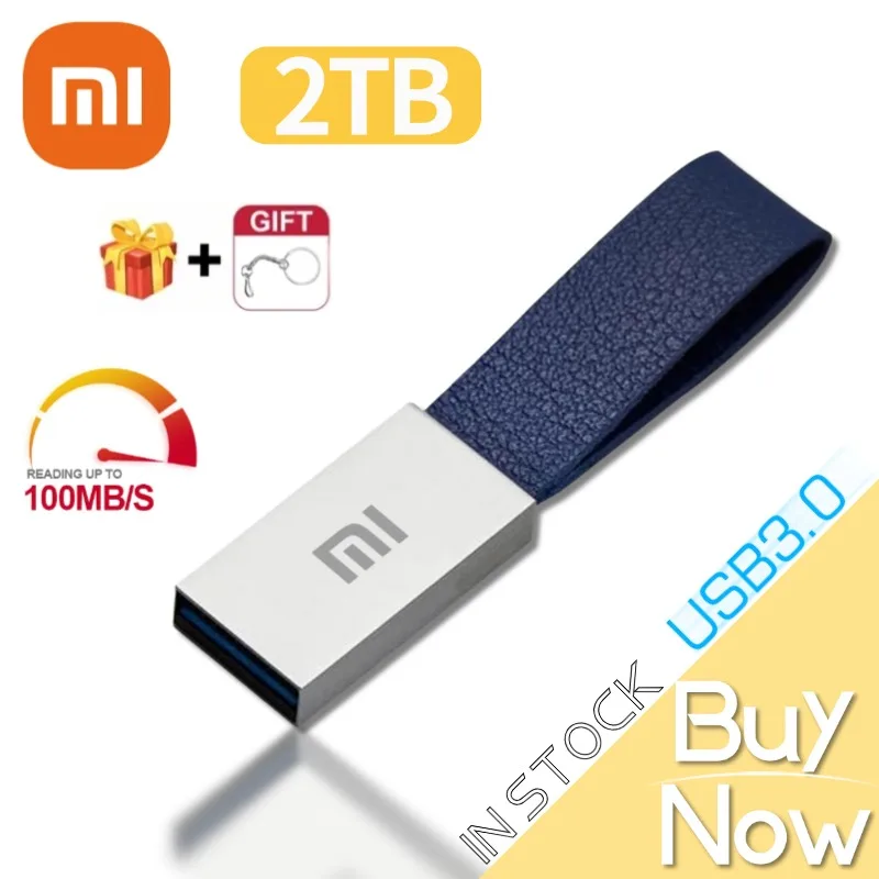 Xiaomi USB 3.0 флэш-накопитель высокоскоростной 2 ТБ 1 USB-накопитель 512 ГБ металлический