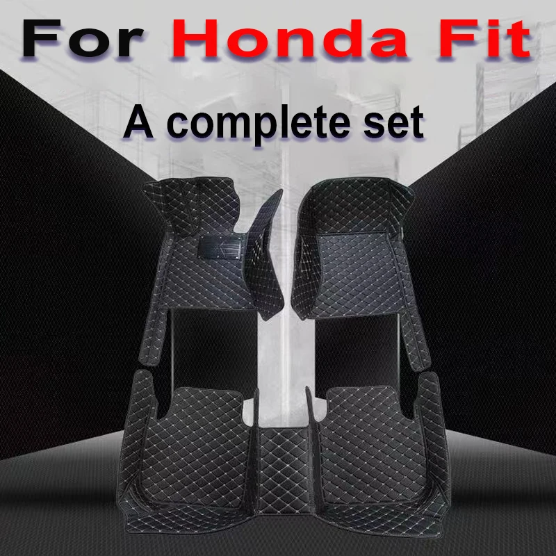 Автомобильные коврики для Honda Fit Jazz GK3 4 5 6 7 2014 ~ 2020 коврик роскошный кожаный